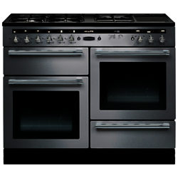 Rangemaster Hi-LITE 110 Dual Fuel Range Cooker Stainless Steel